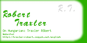 robert traxler business card